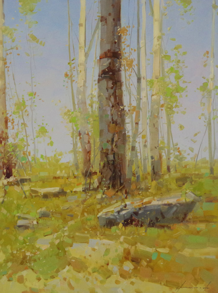 Sunrise Grove by Vahe Yeremyan |  Context View of Artwork 