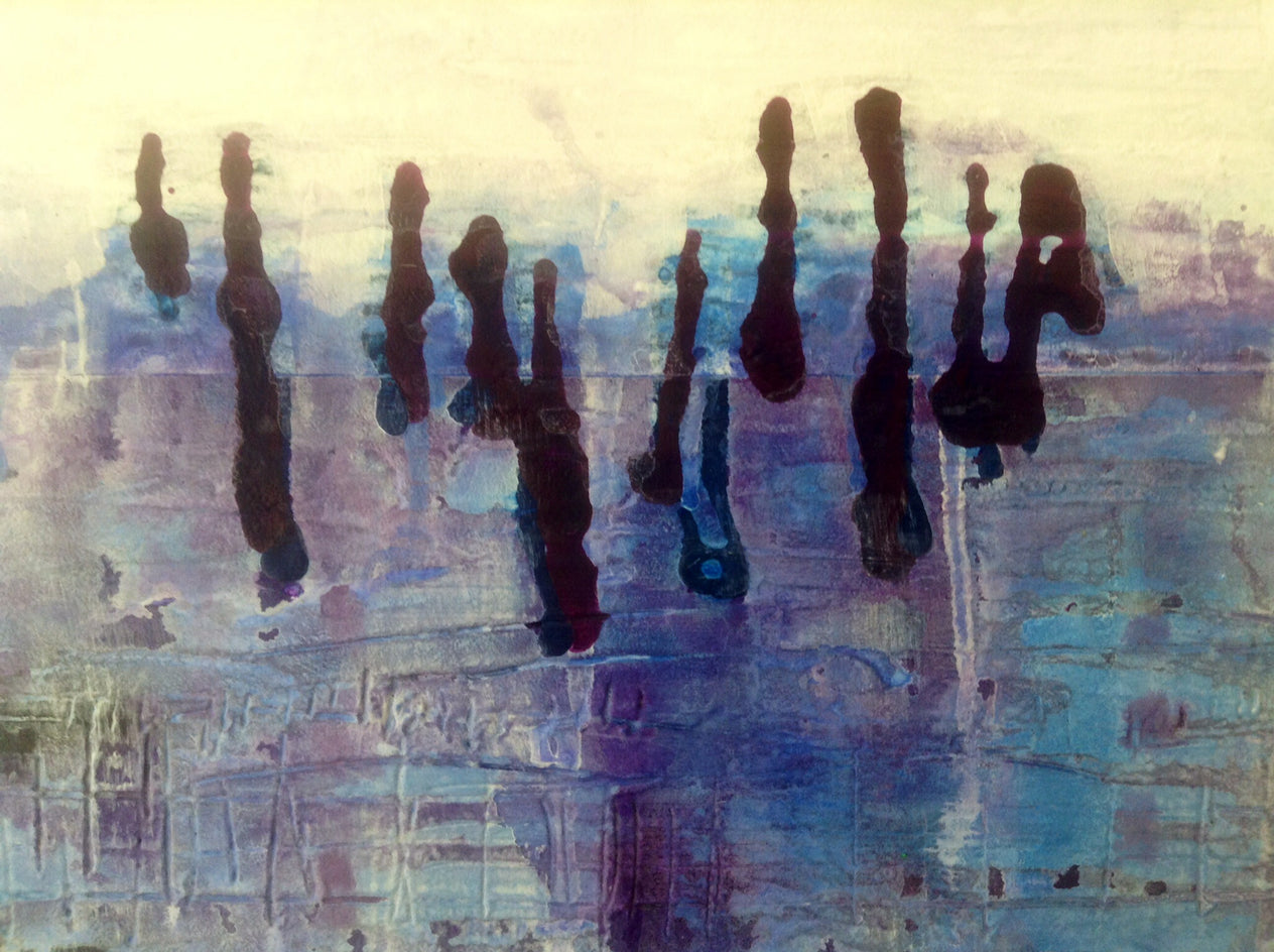 Ocean Fog by Pat Forbes |  Closeup View of Artwork 