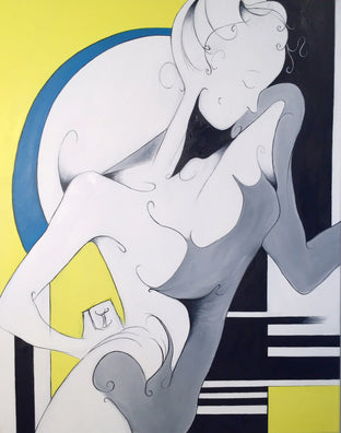 Original art for sale at UGallery.com | Riveting by Sumner Crenshaw | $425 | oil painting | 20' h x 16' w | photo 1