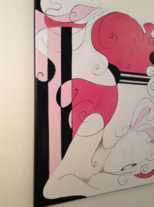 Original art for sale at UGallery.com | Ballet Pink by Sumner Crenshaw | $350 | oil painting | 20' h x 16' w | photo 3