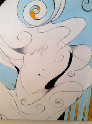 Grace Blue by Sumner Crenshaw |   Closeup View of Artwork 