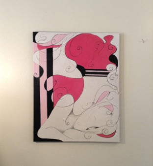 Original art for sale at UGallery.com | Ballet Pink by Sumner Crenshaw | $350 | oil painting | 20' h x 16' w | photo 2