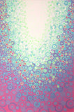 Original art for sale at UGallery.com | Turquoise and Purple by Natasha Tayles | $1,000 | acrylic painting | 36' h x 24' w | thumbnail 1