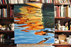 Original art for sale at UGallery.com | Painted by the Sea by Andres Lopez | $1,325 | oil painting | 30' h x 30' w | thumbnail 3