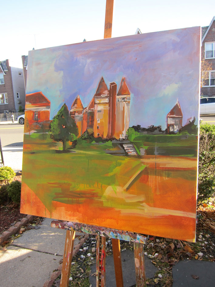 French Countryside Part VI by Colette Wirz Nauke |  Side View of Artwork 