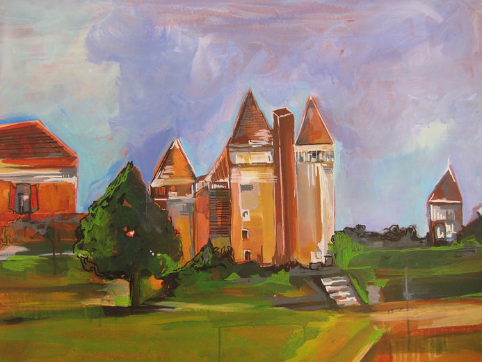 French Countryside Part VI by Colette Wirz Nauke |   Closeup View of Artwork 