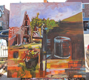 Original art for sale at UGallery.com | French Countryside Part V by Colette Wirz Nauke | $1,300 | acrylic painting | 36' h x 36' w | thumbnail 3