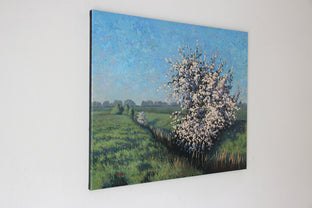 Wild Plum Blossoms by Stefan Conka |  Side View of Artwork 