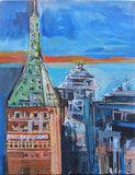Original art for sale at UGallery.com | For the Love of New York Part ll by Colette Wirz Nauke | $250 | acrylic painting | 14' h x 11' w | thumbnail 1