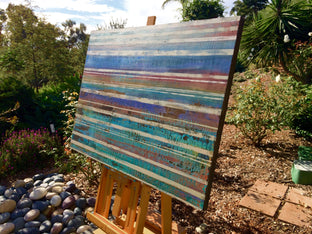 The Details are Washed Away from Memory by Alicia Dunn |  Side View of Artwork 
