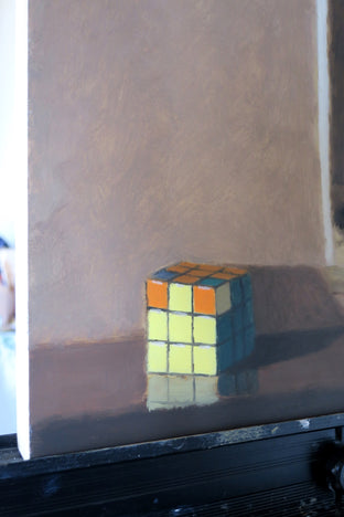 Almost Finished by Jose H. Alvarenga |  Side View of Artwork 