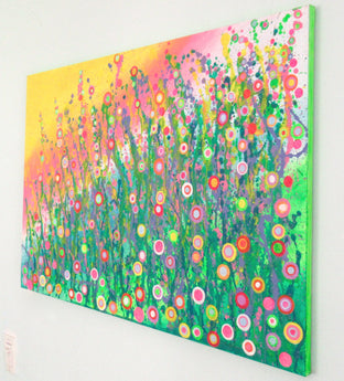 Blooms in Paradise by Natasha Tayles |  Side View of Artwork 
