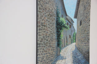 Street in Cortona Italy by Stefan Conka |  Side View of Artwork 