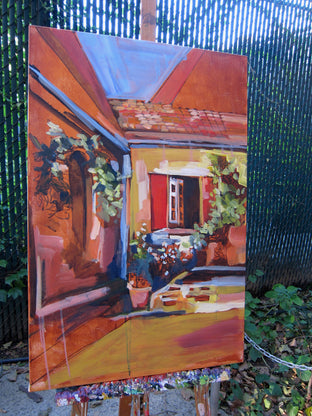French Countryside Part II by Colette Wirz Nauke |  Side View of Artwork 