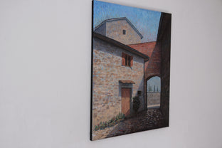 Montefioralle Italy by Stefan Conka |  Side View of Artwork 