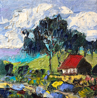 Original art for sale at UGallery.com | Mariposa House by James Hartman | $75 | oil painting | 4' h x 4' w | photo 3