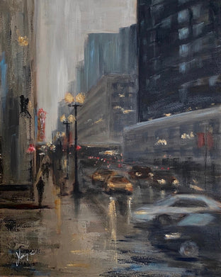 State Street at Dusk by Yangzi Xu |  Artwork Main Image 