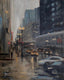 Original art for sale at UGallery.com | State Street at Dusk by Yangzi Xu | $725 | oil painting | 20' h x 16' w | thumbnail 1