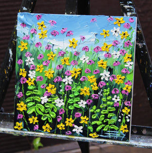 Garden of Mine by Lisa Elley |  Side View of Artwork 