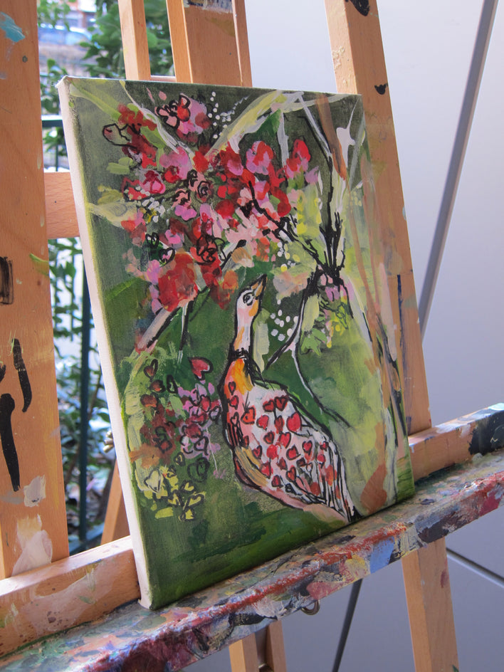 The Heart of a Bird by Colette Wirz Nauke |  Side View of Artwork 