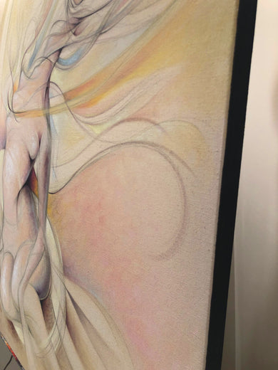 The Wind by Sumner Crenshaw |  Side View of Artwork 