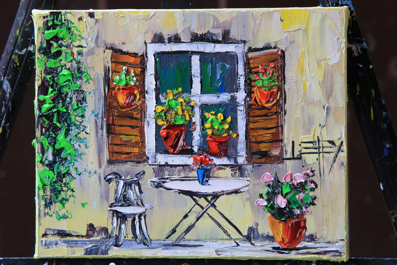 A Garden in Italy by Lisa Elley |  Context View of Artwork 