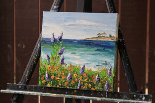 Quintessential Carmel by Lisa Elley |  Side View of Artwork 