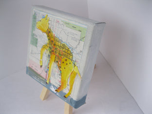 Yellow Deer by Libby Ramage |  Side View of Artwork 