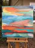 Original art for sale at UGallery.com | Dreams and Desire by Alicia Dunn | $1,900 | acrylic painting | 40' h x 40' w | thumbnail 3