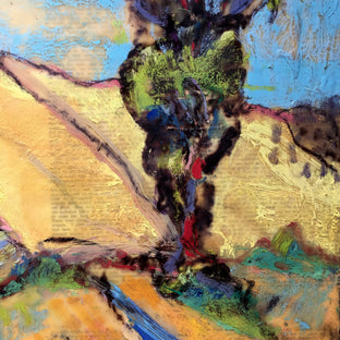 Original art for sale at UGallery.com | Mountain Farm Road by James Hartman | $1,425 | encaustic artwork | 24' h x 24' w | photo 4