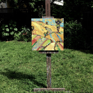 Original art for sale at UGallery.com | Mountain Farm Road by James Hartman | $1,425 | encaustic artwork | 24' h x 24' w | photo 3