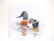 Original art for sale at UGallery.com | A Northern Shoveler Churning by Emil Morhardt | $1,900 | acrylic painting | 30' h x 30' w | thumbnail 3