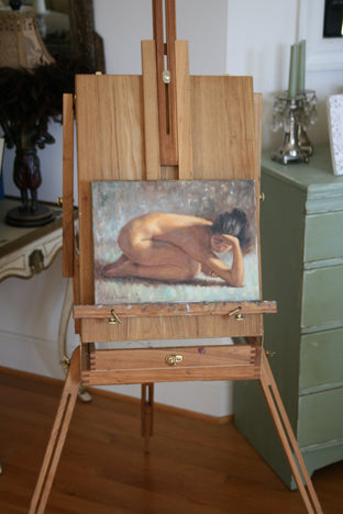 Original art for sale at UGallery.com | Contemplation by Lisa Nielsen | $425 | oil painting | 9' h x 12' w | photo 3