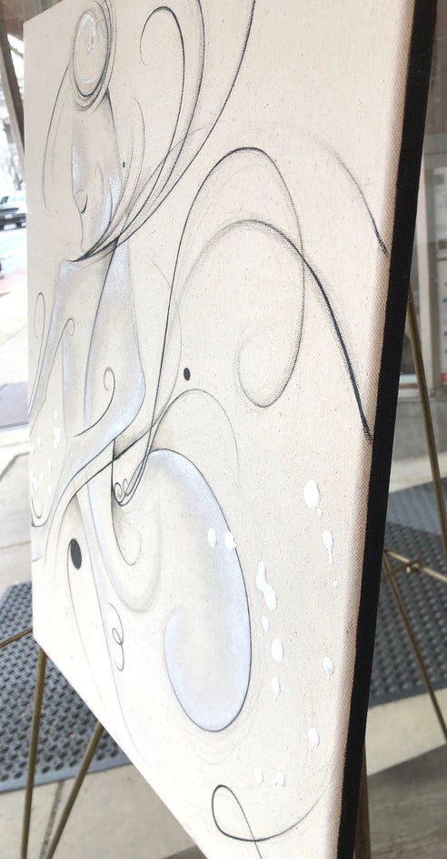 Just Breathe by Sumner Crenshaw |  Side View of Artwork 