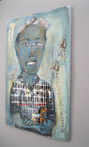 Original art for sale at UGallery.com | Idora Ghost #7 by Libby Ramage | $475 | mixed media artwork | 12' h x 8' w | photo 3