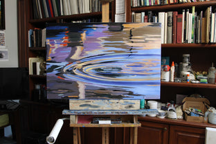 Original art for sale at UGallery.com | The Wake of the Pelican by Andres Lopez | $1,375 | oil painting | 24' h x 36' w | photo 2