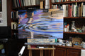 Original art for sale at UGallery.com | The Wake of the Pelican by Andres Lopez | $1,375 | oil painting | 24' h x 36' w | thumbnail 2