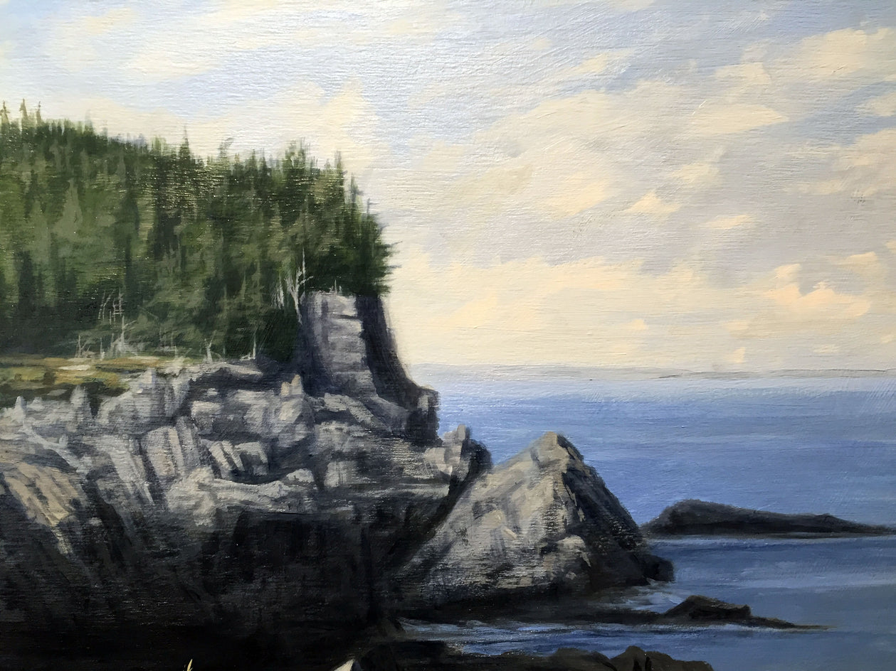 Weeds through the Cracks by Jay Jensen |  Closeup View of Artwork 