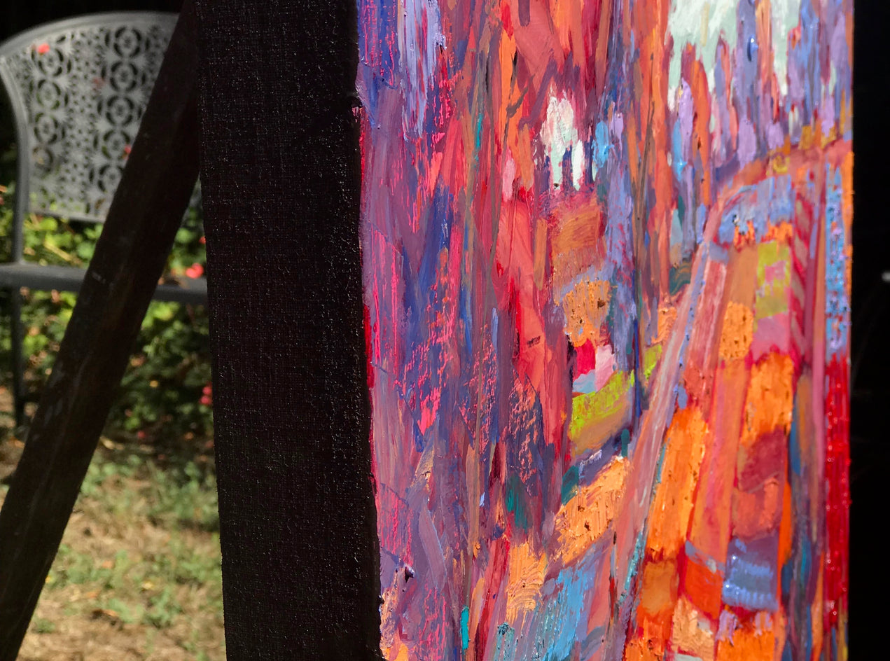 A Favorite Spot by James Hartman |  Side View of Artwork 