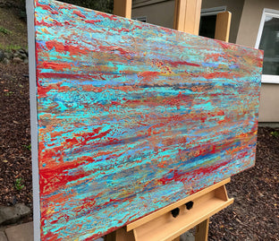 Original art for sale at UGallery.com | Dynamic Interactions by Alicia Dunn | $1,080 | acrylic painting | 24' h x 48' w | photo 2