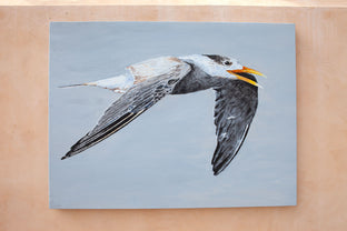 Original art for sale at UGallery.com | Great Crested Tern #1 by Emil Morhardt | $3,100 | acrylic painting | 36' h x 48' w | photo 3