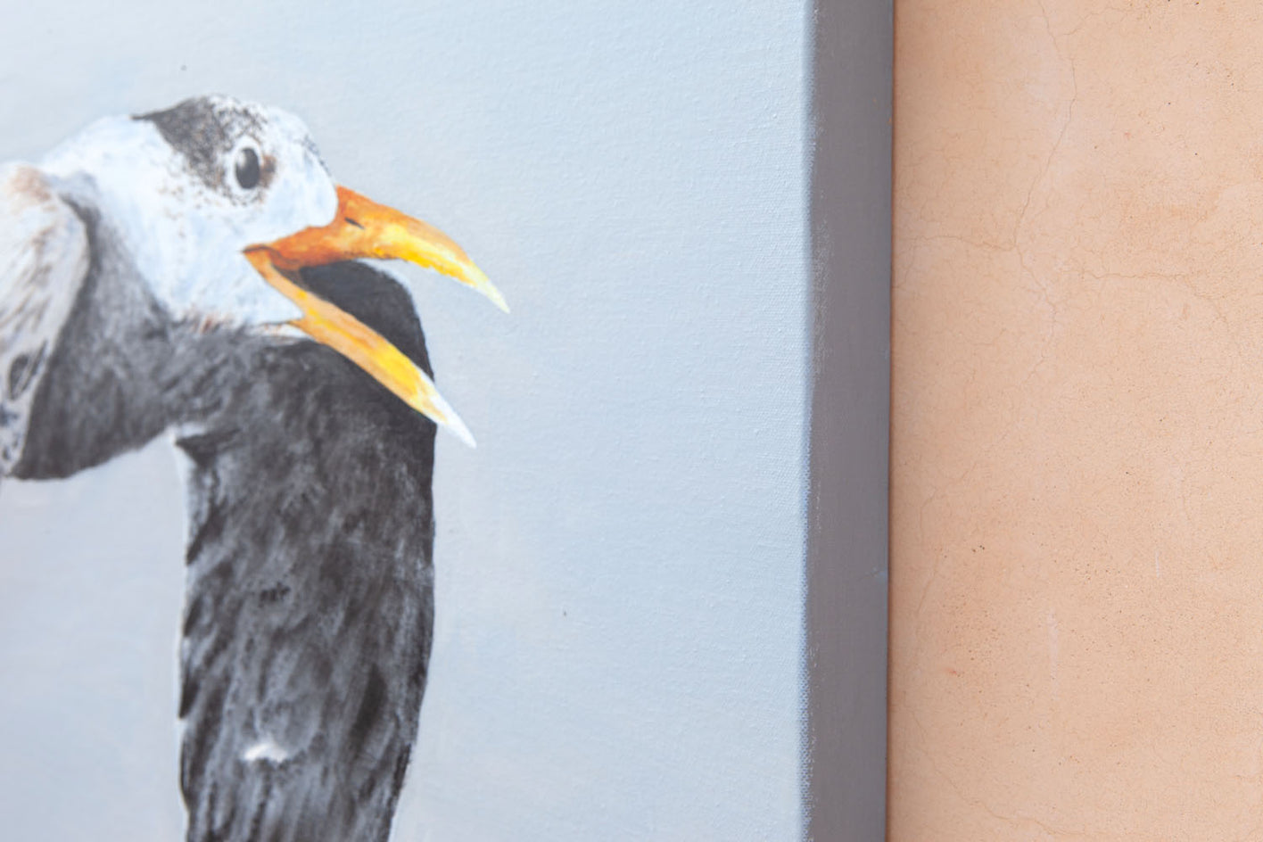 Great Crested Tern #1 by Emil Morhardt |  Side View of Artwork 