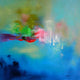 Original art for sale at UGallery.com | Water Garden by Sarah Parsons | $1,200 | oil painting | 30' h x 30' w | thumbnail 1
