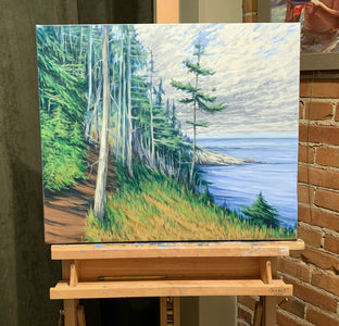 The Trail at West Quoddy Head by Jay Jensen |  Context View of Artwork 