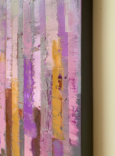 Cozy Night by Janet Hamilton |  Side View of Artwork 