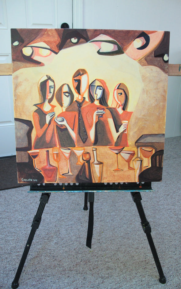 Corner of a Bar by Diana Elena Chelaru |  Context View of Artwork 