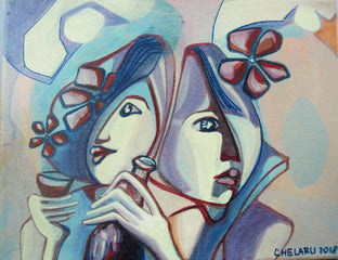 Original art for sale at UGallery.com | Cheers by Diana Elena Chelaru | $275 | acrylic painting | 8' h x 10' w | photo 1