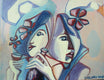 Original art for sale at UGallery.com | Cheers by Diana Elena Chelaru | $275 | acrylic painting | 8' h x 10' w | thumbnail 1