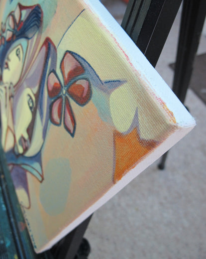 Cheers by Diana Elena Chelaru |  Side View of Artwork 