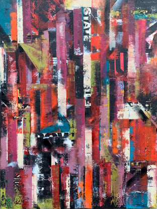 Original art for sale at UGallery.com | MMm21 by Janet Hamilton | $4,050 | mixed media artwork | 48' h x 36' w | photo 1